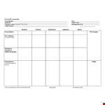 Lesson Plan Template example document template