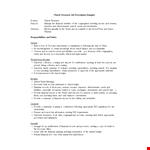 Church Treasurer Job Description - Financial Responsibilities for Church Operations & Vestry example document template