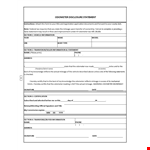 Complete Odometer Disclosure Statement: Information & Section for Mileage example document template