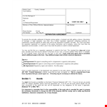 Separation Agreement Template - Easy Agreement for Parties example document template