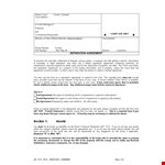 Separation Agreement Template - Easy Agreement for Parties example document template 