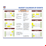 Budgeting for Your Event: Public, State, and County Event Budget example document template