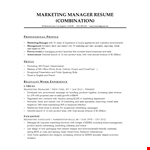 It Marketing Resume Sample example document template 