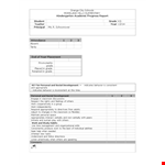 Writing Grade Report Card Template example document template