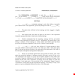 Get a Reliable Prenuptial Agreement Template to Protect Your Property example document template