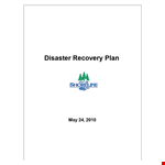 Public Disaster Recovery Plan Template - Ensure Effective Recovery example document template