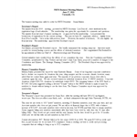 Corporate Minutes: Efficient Meeting Report & Membership Committee Updates example document template