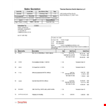 Formal Sales example document template