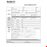 DA Form for Leave - Record Hours and Dates | Download Now example document template