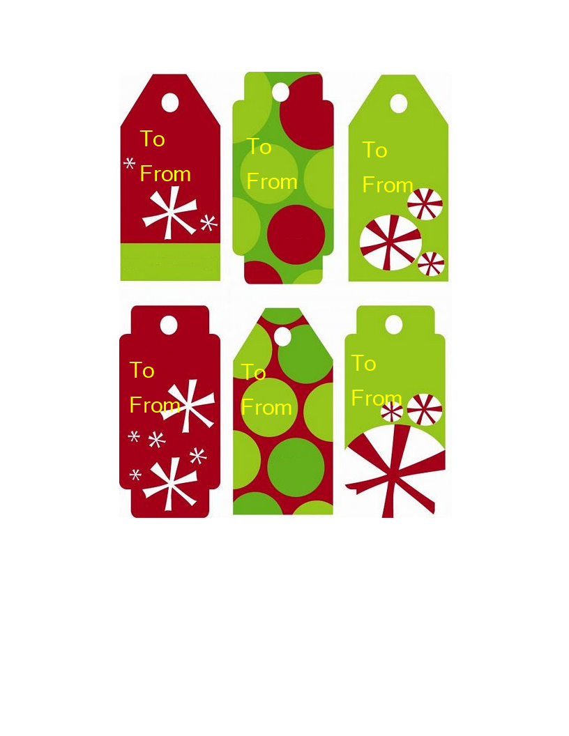 Create beautiful gift tags with our gift tag template - customizable ...