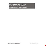 Personal Loan Repayment Agreement example document template