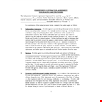 Create a Strong Independent Contractor Agreement: Tips & Information example document template 