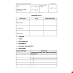 Work Instructions & Routing | SOP Templates example document template 