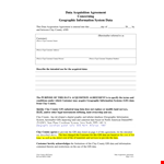 Data Acquisition Agreement Template example document template