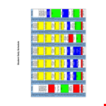 Student Daily Schedule Template example document template