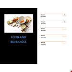 Customizable Menu Templates - Beautiful Menus example document template