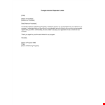 Mentor Rejection Letter example document template