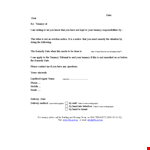 Late Rent Notice Template - Effective Tenancy Remedy example document template 