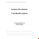 Cost Benefit Analysis Template - Calculate Costs and Benefits in Hours | Revaluation Included example document template