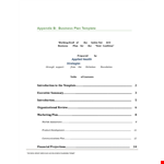 Health Care Business Plan Template example document template