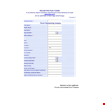 Registration Form Template example document template