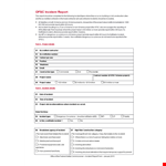 Construction Incident Report Form Template example document template