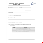 Employee Probation Review Form example document template