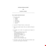 Cleaning Business Contract Sample example document template 