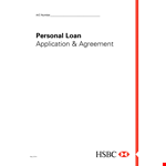 Personal Loan Agreement Form example document template