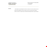 Sample Retail Customer Service Resume example document template