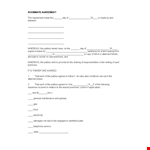 Create a Peaceful Living Space: Roommate Agreement Template example document template