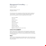 Professional Consulting Services | Customized Proposals | Salmon Consulting example document template