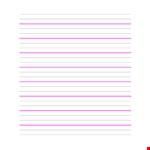 Lined Paper Template - Printable and Free Download example document template