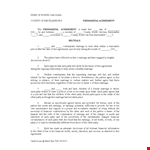 Cohabitation Agreement Template - Protect Your Property | Agree on Terms example document template