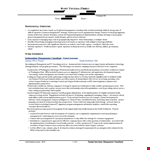 Independent Management Consulting Resume example document template