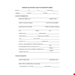 Example Of Interview Sheet example document template