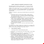 Download Separation Agreement Template - Protect Your Interests example document template