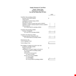 Cash Flow Statement Schools example document template 