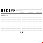 Cookbook Template | Create Your Own Cookbook Easily example document template