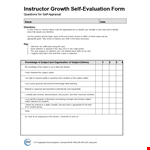 Effective Self-Evaluation Examples for Students to Enhance Learning example document template