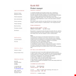 Software Product Manager Resume example document template 