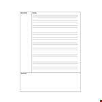 Cornell Notes Template - Organize Your Details and Summarize Key Points | Cornell example document template