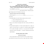 Separation Agreement Template - Customize for Your Parties' Needs example document template