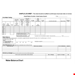 Log Sheet example document template