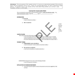 Construction Work Contract Sample for Construction Projects | Includes Arbitration Clause example document template