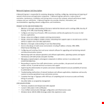 Network Engineer Job Description - Security, Applications, and Abilities example document template 