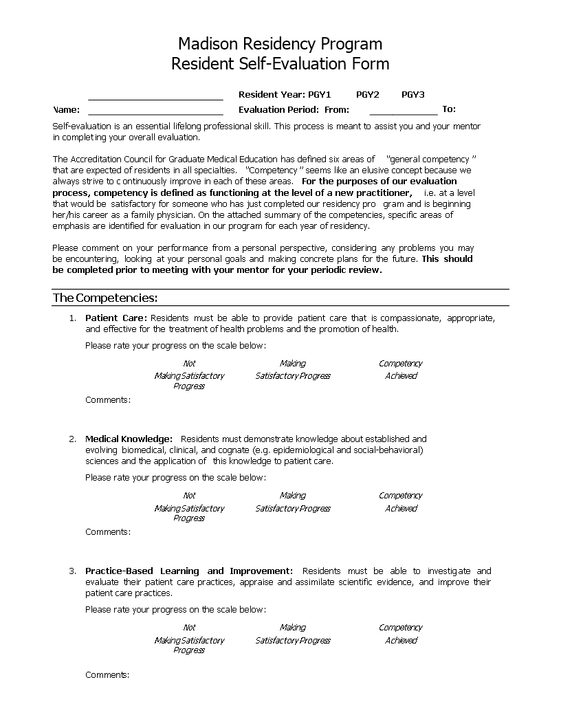 examples-of-self-evaluation-for-progress-and-competency-making