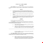 Non Compete Agreement Template - Protecting Company and Employee in Employment Agreement example document template 