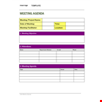 Easy Meeting Notes Template | Create Professional Meeting Agendas example document template