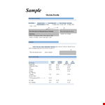 Simple Salary example document template